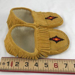 NEW Handmade Canadian Indian Child Moccasins